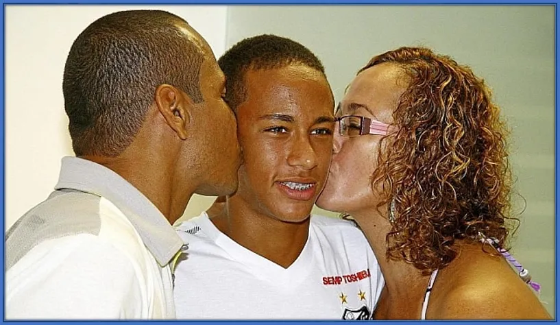 Neymar's parents giving him their blessings for making their family get out of poverty.