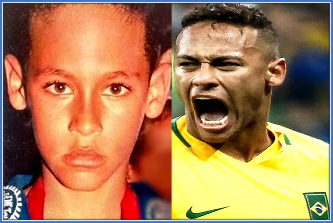 Neymar's journey from humble beginnings to achieving great success and recognition in football