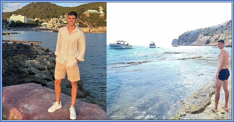 Silva, fresh from a successful season with Benfica, cherishes tranquil moments at his favourite seaside destination, Summer 2023. Credit: Instagram/antoniosilva.66/