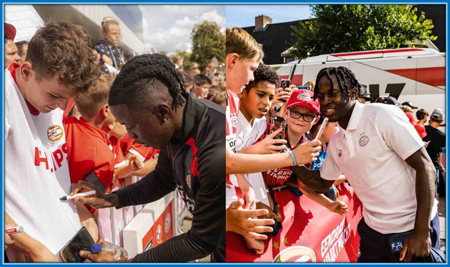 Johan Bakayoko connecting with his growing fans. Credit: Twitter/johanbakayoko_/, Twitter/johanbakayoko_/