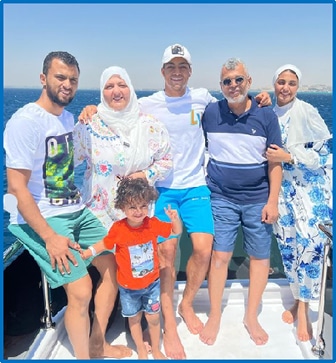 The Athlete's Parents and Siblings always have time for each other. Credit: Instagram mostafamohamed.11.