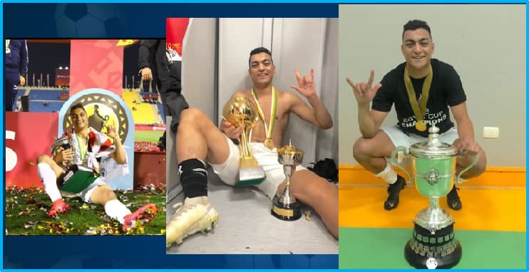 The many trophies graced the athletes' success. Credit: Instagram mostafamohamed.11.