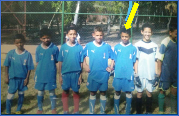 Here is the little Azzedine Ounahi with his teammates. Photo, sport.le360.