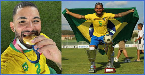 The pure joy on the face of the guardian of the grass as he poses with his awards. Pictures: Instagram dgoficial.