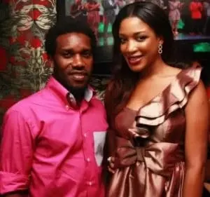 Okocha and his pretty wife, Nkechi.