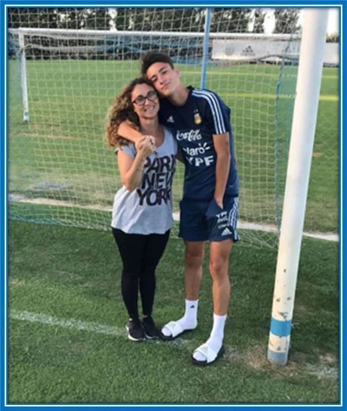 Meet the gifted playmaker's mother, Virginia Malvano. Image credit: Instagram/@matiassoule11.