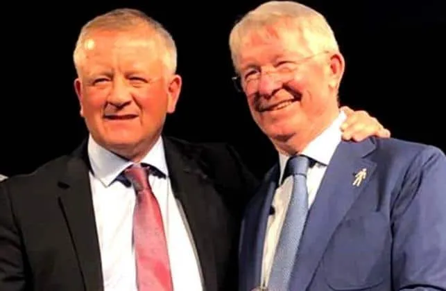 Chris Wilder and Alex Ferguson- His teacher.