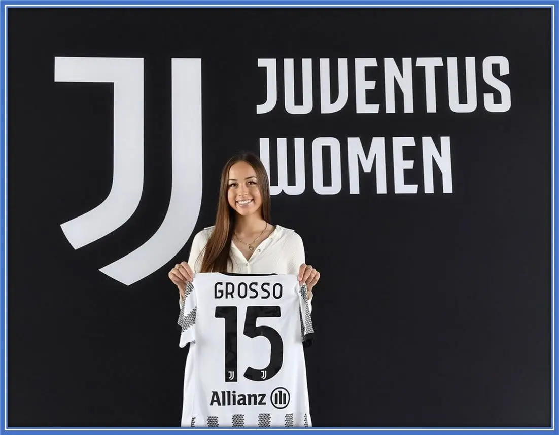 The athlete signed with Juventus Women.