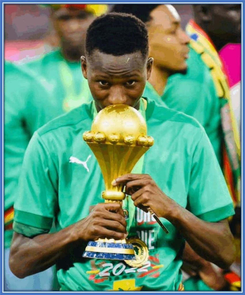 The dazzling midfield dynamo Sarr rides high on the success of his nation's AFCON 2021 triumph.