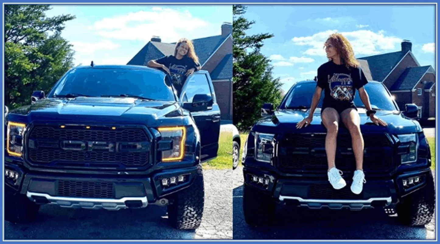 At the young age of 19, Trinity Rodman was able to purchase the truck of her dreams - a Ford Raptor.