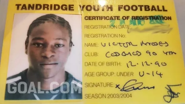 Victor Moses Cosmos FC ID Card.