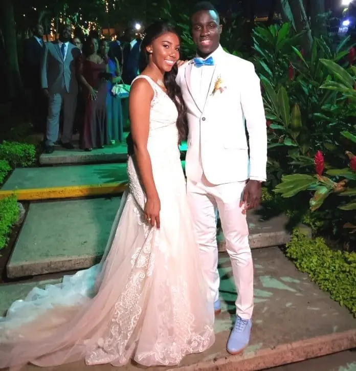 The wedding between Daniela Reina and Davinson Sanchez's Wife.