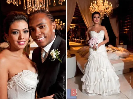 Willian and Vanessa Martins' wedding photo.