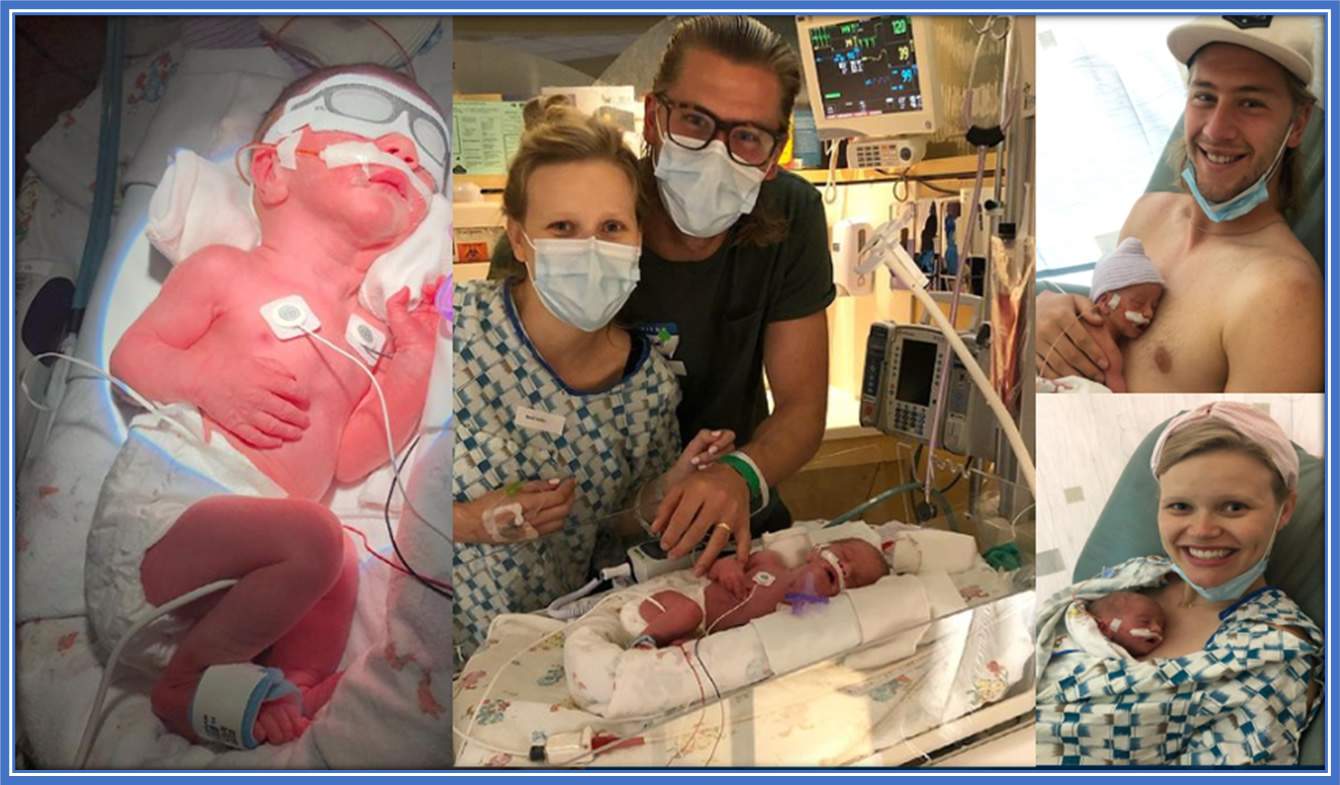 Their son, Tucker, had to spend nine days in the NICU because Sally went into labor seven weeks earlier than expected.