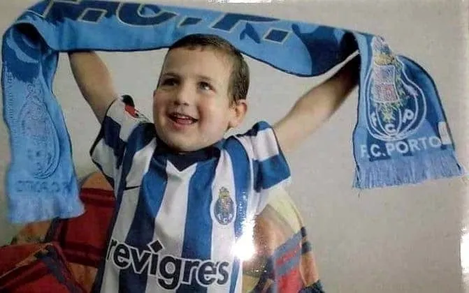 This is young Diogo Dalot being super excited about his beloved FC Porto.