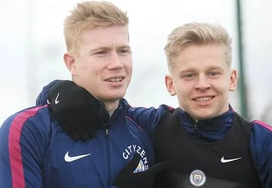 Oleksandr Zinchenko and Kevin De Bruyne- The Resemblance.