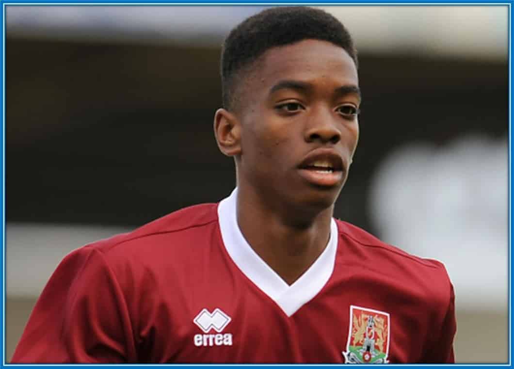 To the delight of his mother, Lisa, Ivan Toney became the youngest professional footballer to represent Northampton Town. He set this record when he made his senior debut at just 16 years old in 2012.