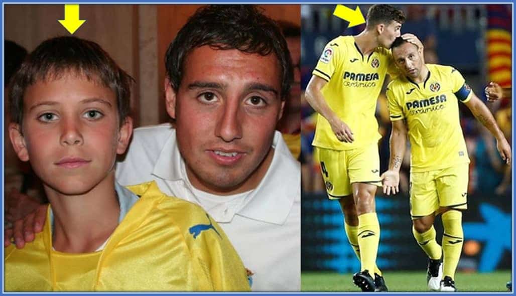 Santi Cazorla as an idol and later as teammates.