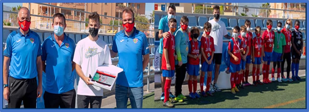 The Alumni is giving back to the academy that gave him his first training in Spain. Photos: diariodealmeria, diariodealmeria