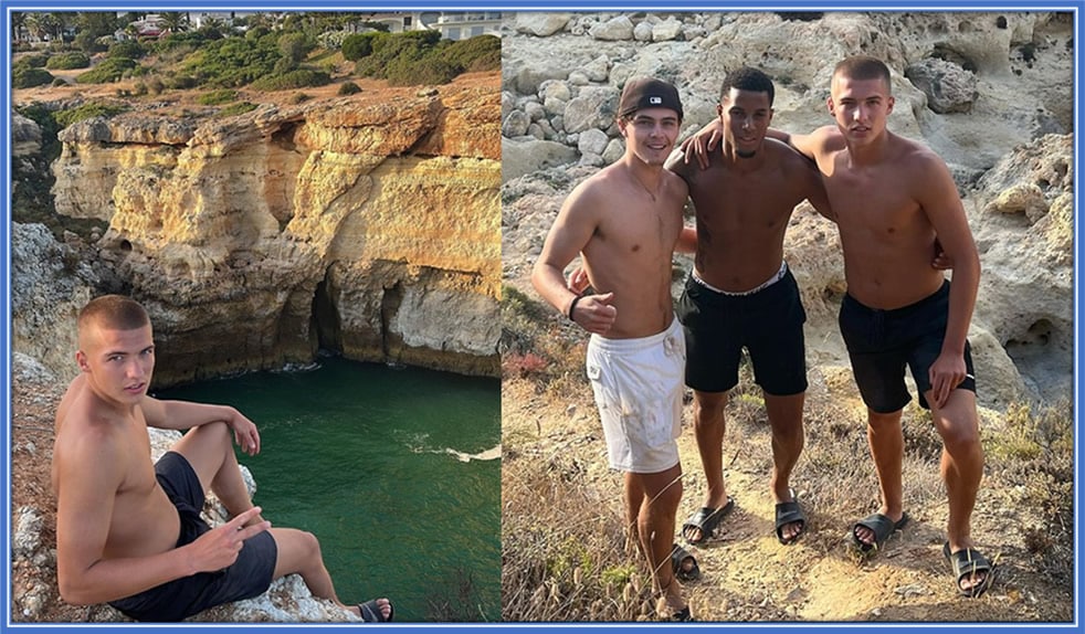 On this day, Alfie, along with his friends, including Xavier Mbuyamba, chose to spend their holiday in the Algarve region.