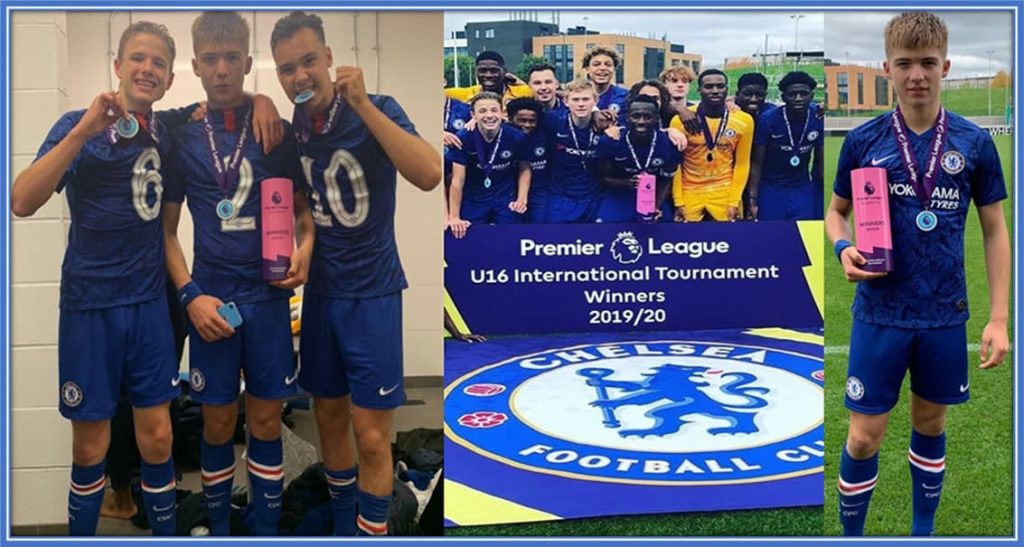 Winning the Premier League U16 International Tournament in the 2019/2020 season was a cherished memory and a proud moment for his family.