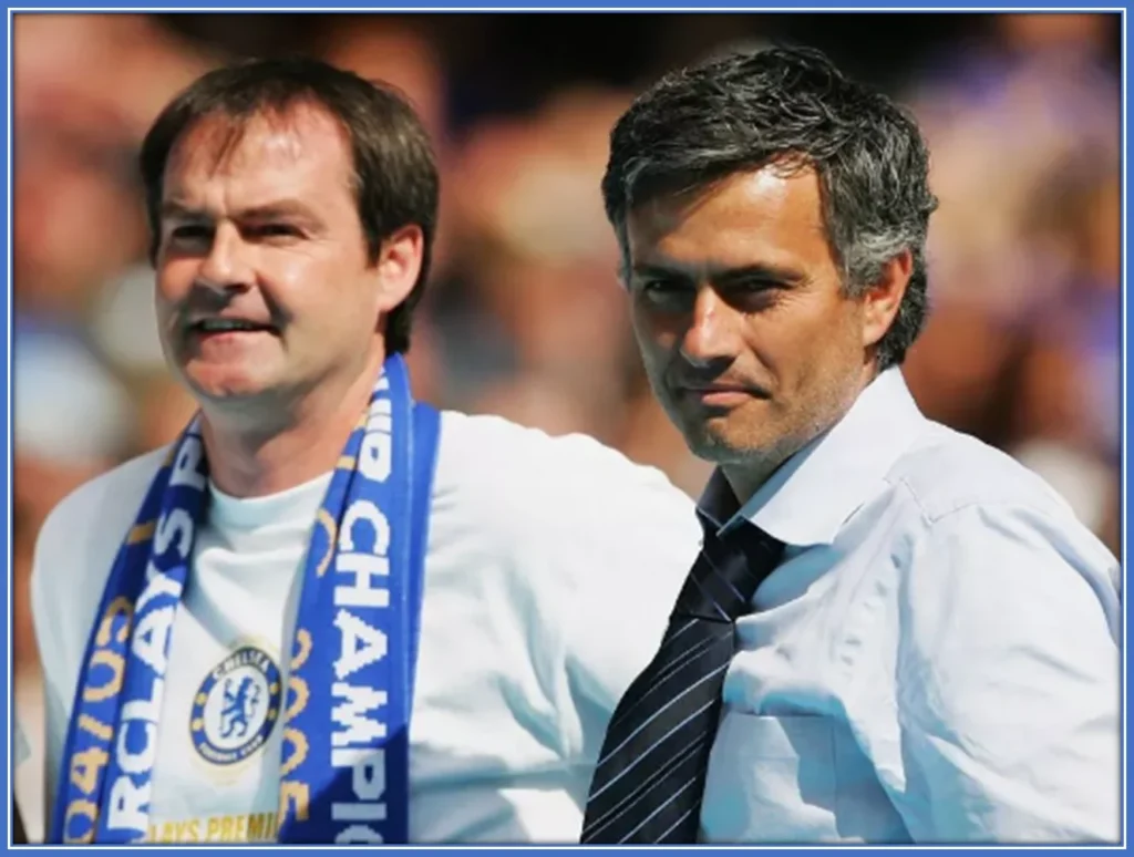 In this epic photograph, Steve Clarke stands tall beside the illustrious Jose Mourinho, embodying the essence of strategic brilliance and unwavering determination. Picture Credit: Dailyrecord.