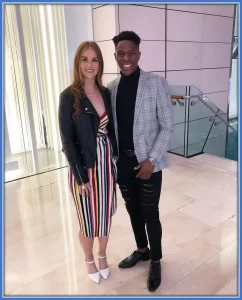 Chiedozie Ogbene and his girlfriend, Sandra Hanratty. Image: Instagram.