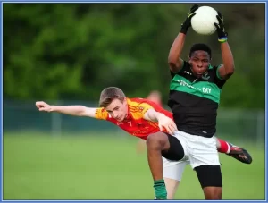 He was quite a talented young lad, even in Gaelic football. Source: echolive.