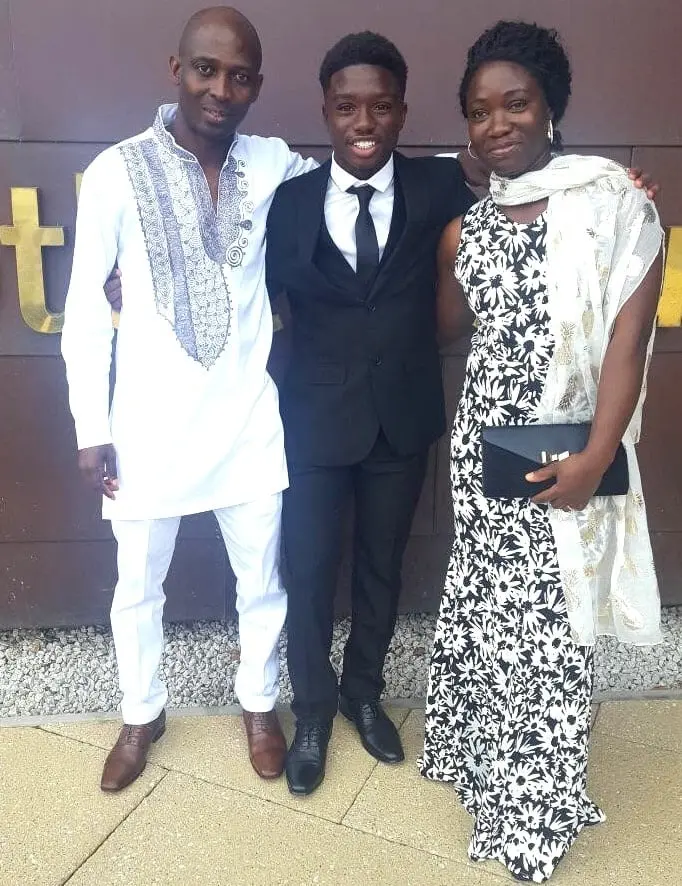 Meet Tariq Lamptey's Parents- His cool Dad, Ahmed and Mum.