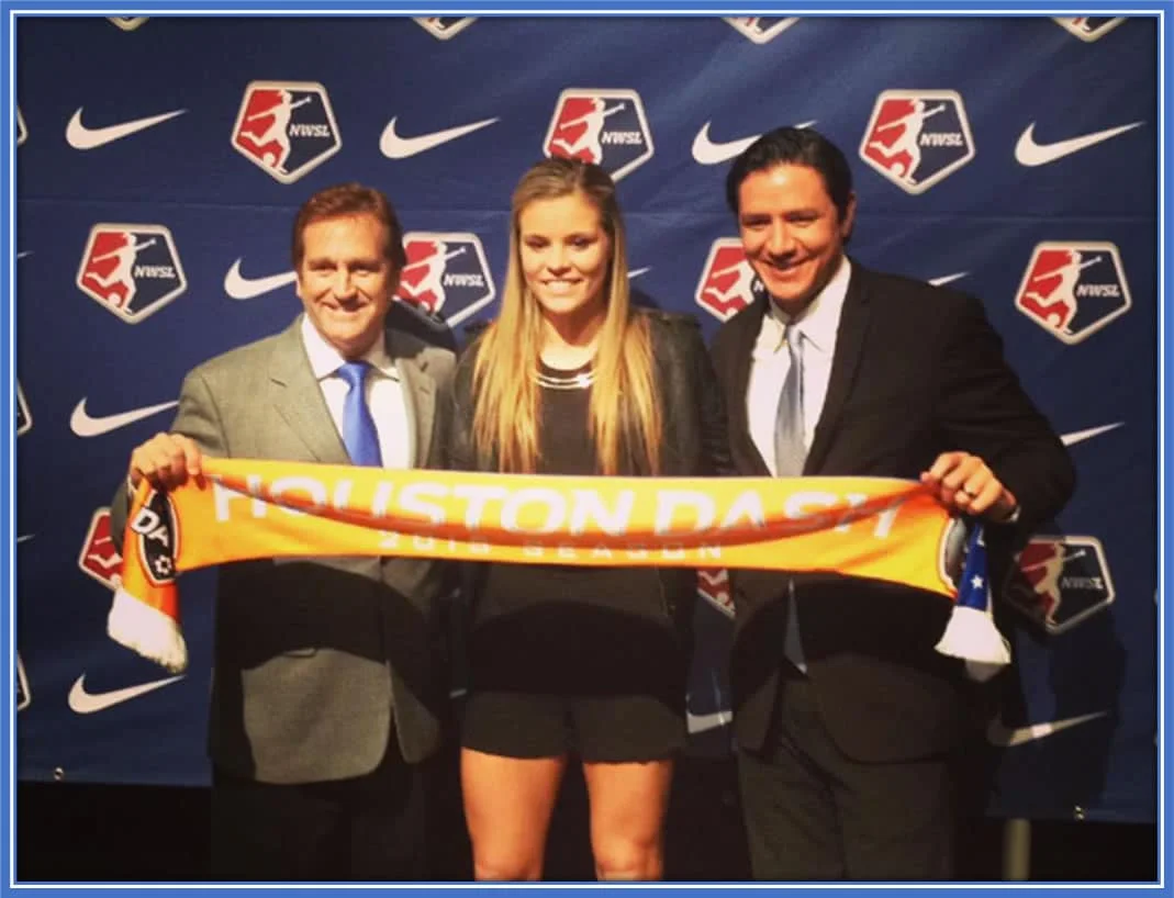 Houston Dash selected Rachel Daly to Join NWSL. Image credit: Instagram/racheldaly3.