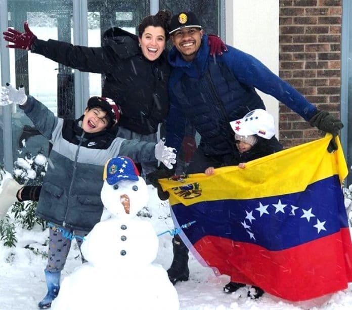 Salomon Rondon's Wife and Children.