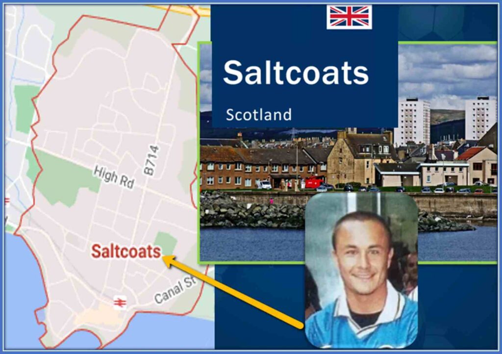 Exploring the Rich Exposure of Steve Clarke's Family Origins in Saltcoats, on the west coast of North Ayrshire, Scotland, through a Captivating Photograph. Photo Credits: Wikipedia, Generalblue, Googlemaps,