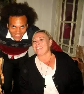 Martin Braithwaite's parents- his mother, Heidi Braithwaite.