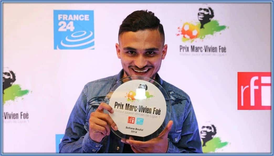 He was quite happy when he won the Prix Marc/Vivien Foe award.