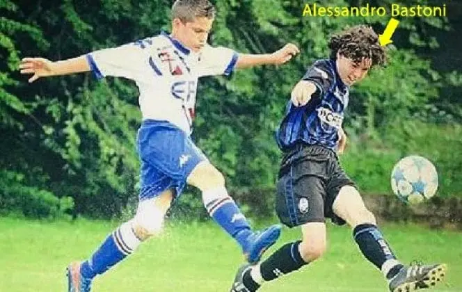 Alessandro Bastoni was pictured in his early years with Atalanta B.C.