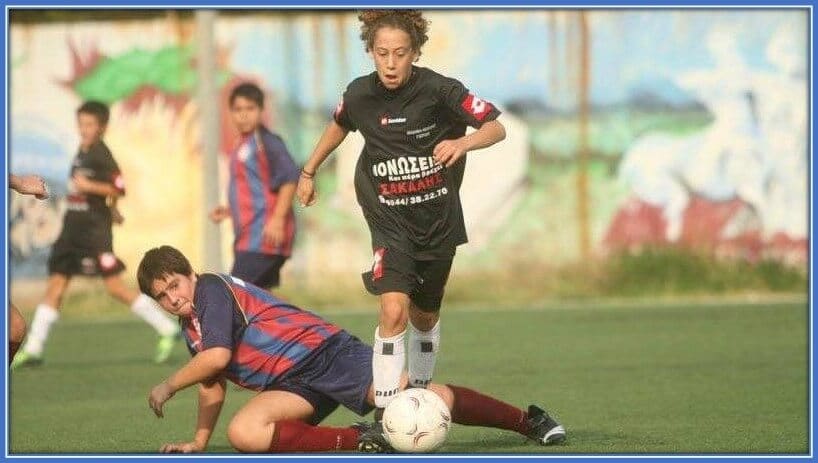 A throwback photo to his earliest days on the pitch. He was somewhat phenomenal as a little boy.