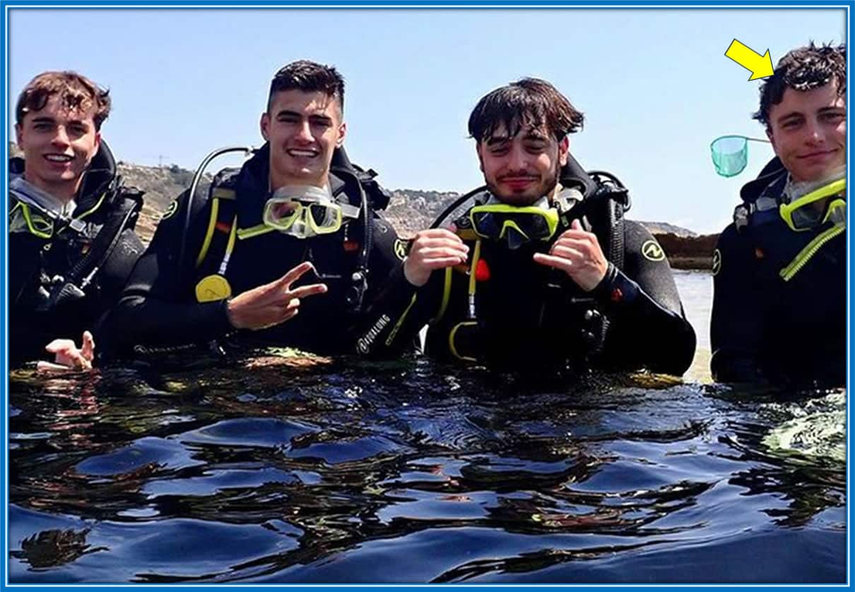Plunging into New Adventures: Joao and friends surface from the underwater wonders of Palma De Mallorca. Indeed, their faces do beam with the thrill of the dive. Credit: Instagram/joao_neves87.