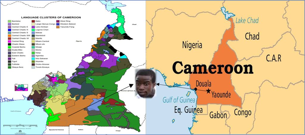 This map explains Youssoufa Moukoko Family Origin.