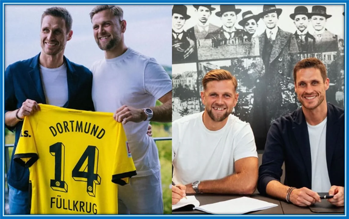 Borussia Dortmund welcomes Niclas Fullkrug on board. Credit: Instagram/niclas.fuellkrug24.