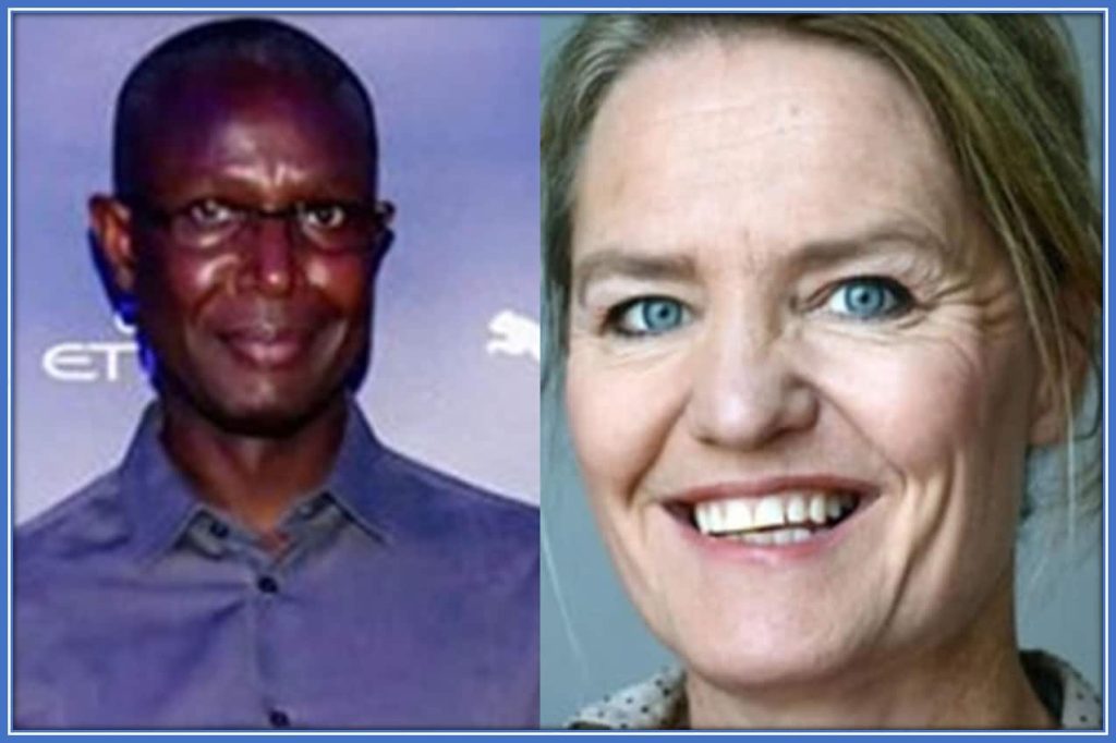 Introducing Oscar Bobb's Parents. His Father's name is Abdou Bobb, and his Mum is the famous Turid Gunnes (a Norwegian celebrity). Photo: Twitter/CityReport.