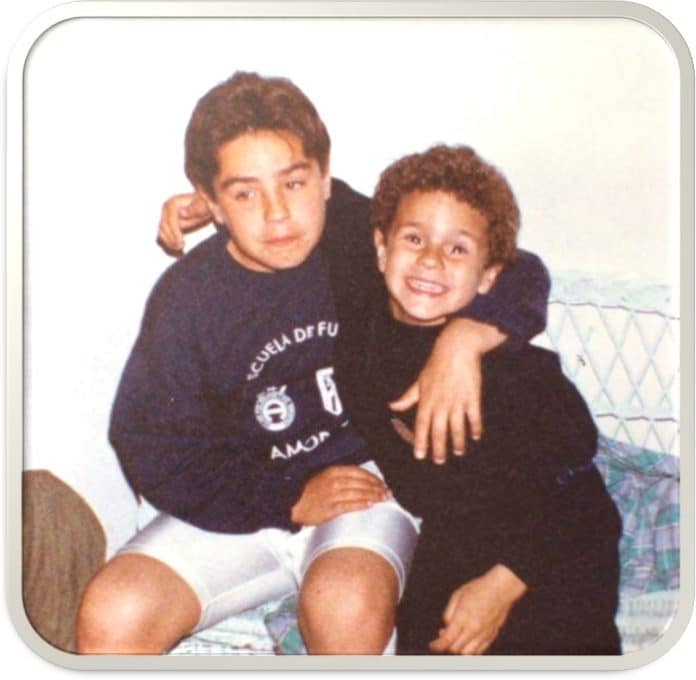 Koke's [left] early days with his Elder Brother.