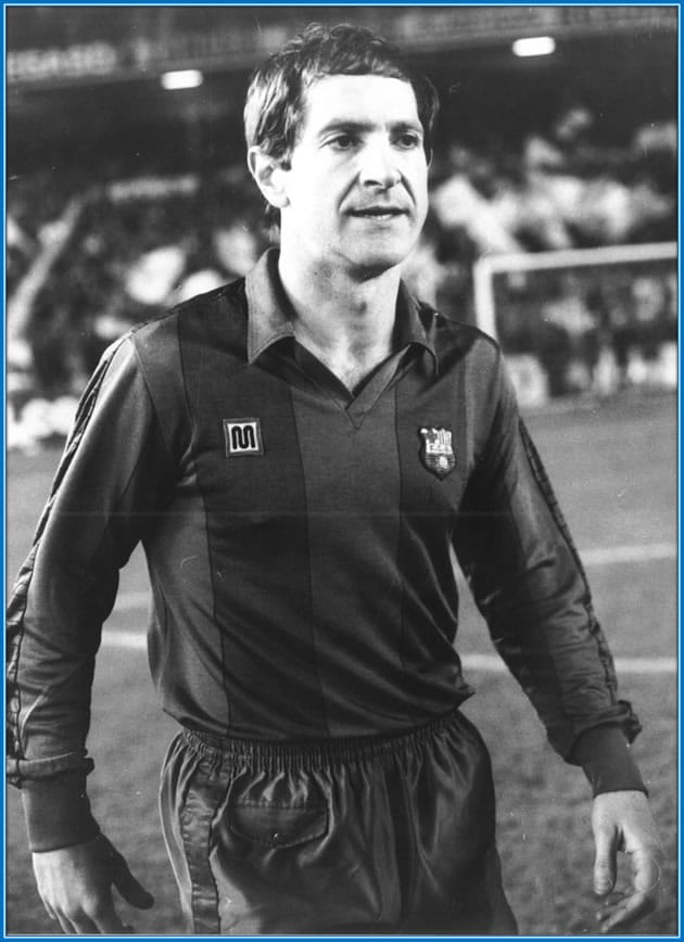 Xabi Alonso's father in his active days on the field. Picture: khelnow