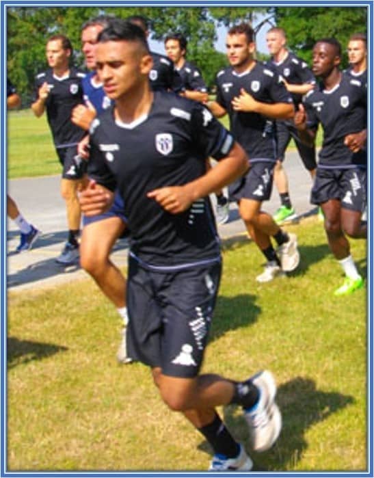 The moment the young athlete began to find his ground in professional soccer.