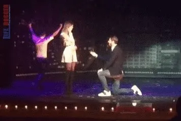 The cute moment when Alvaro Morata proposed to his then-girlfriend Alice Campello.