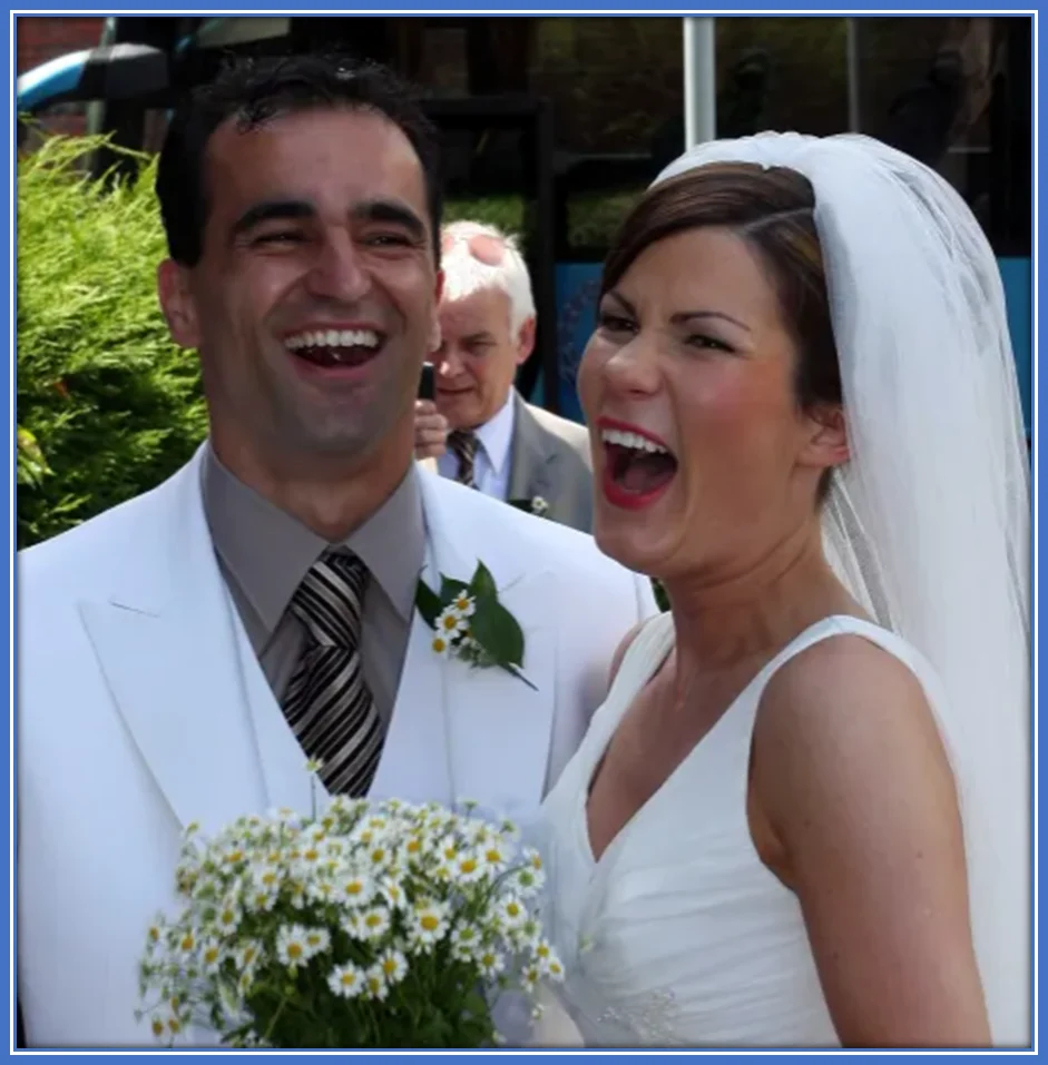 Roberto Martinez and his wife, Beth. Image Source: TheSun.