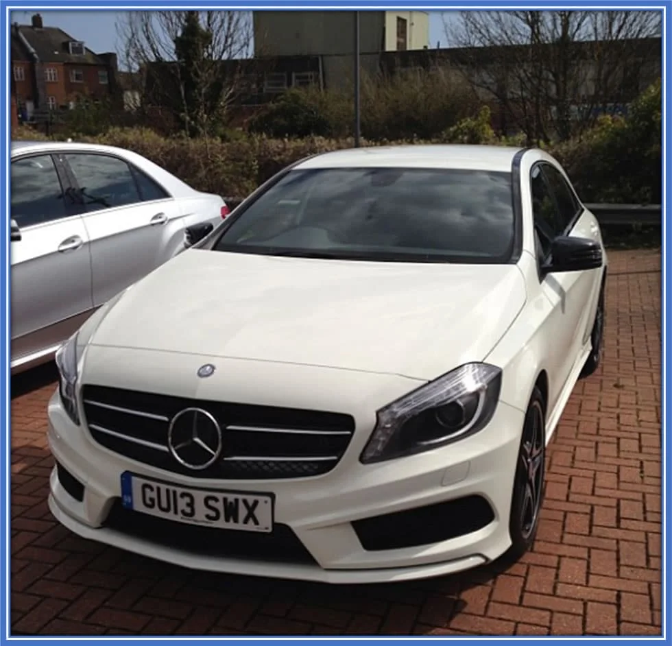 The sleek Mercedes-Benz A-Class of the Seagulls' player, Solly March. Photo Source: Instagram/sollymarch.