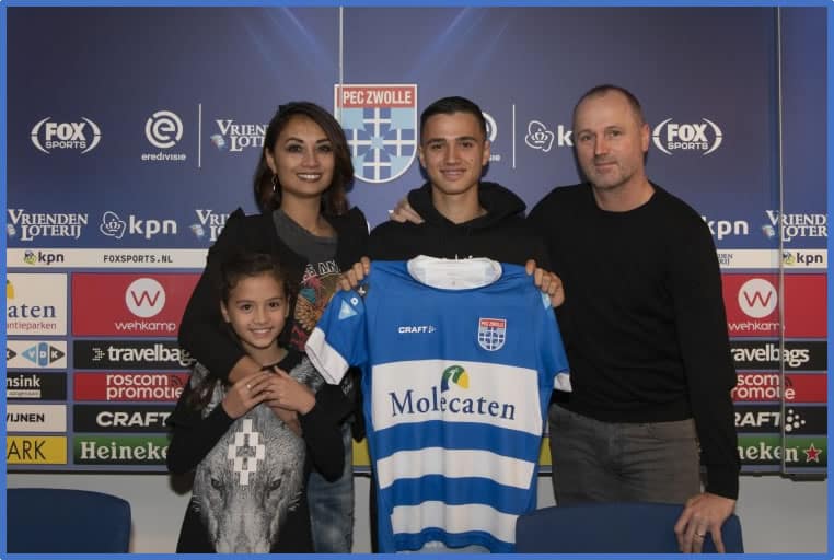 Tijanni's Younger Brother Elijah is part of the PEC Zwolle. Source: peczwolle.