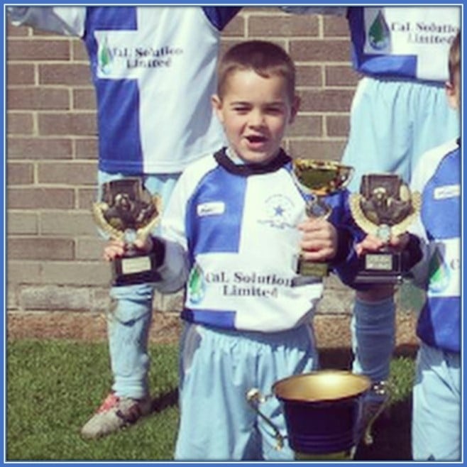 At a very young age, he started winning trophies.