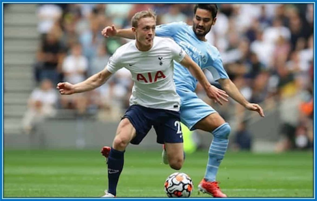 Skipp bossed İlkay Gündoğan in his first EPL match under Nuno - helping his team to a win.