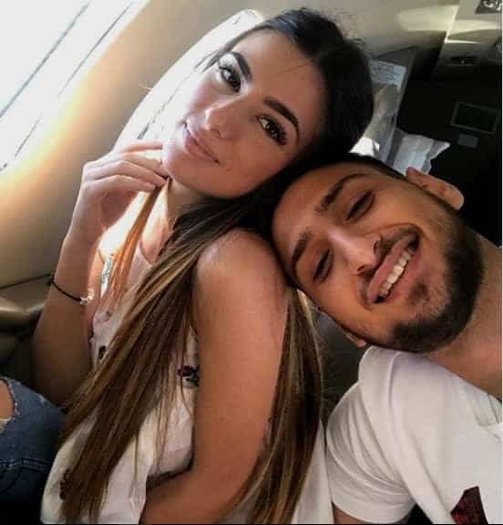 Gianluigi Donnarumma and his fiancee Alessia Elefante are enjoying a chartered flight in a luxury jet.